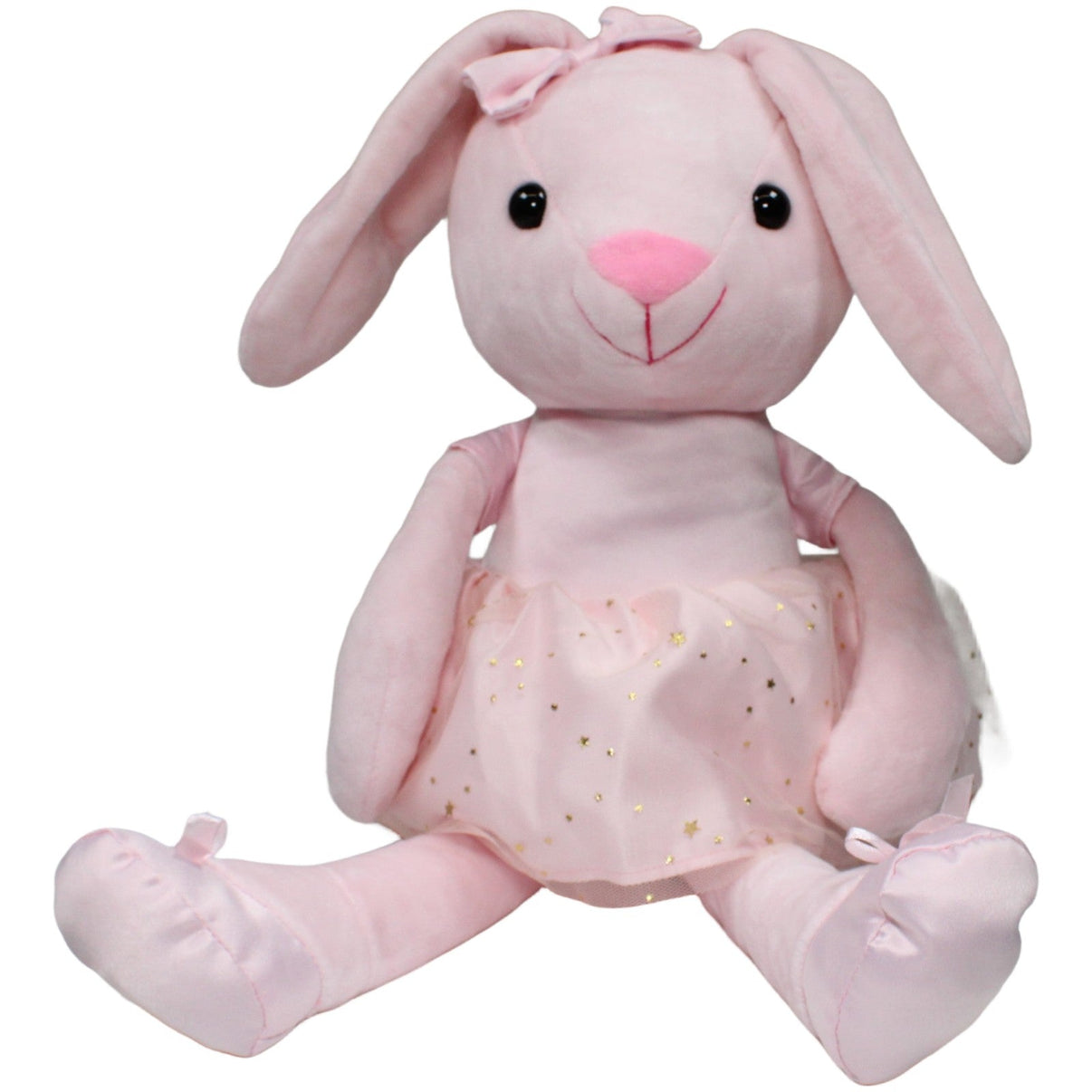 123000020854 TEDI Kuschelfreund, XL rosa Hase mit Sternenkleid Kuscheltier Kumpel Leo 53cm ebay - 20 - stofftiere Gebraucht