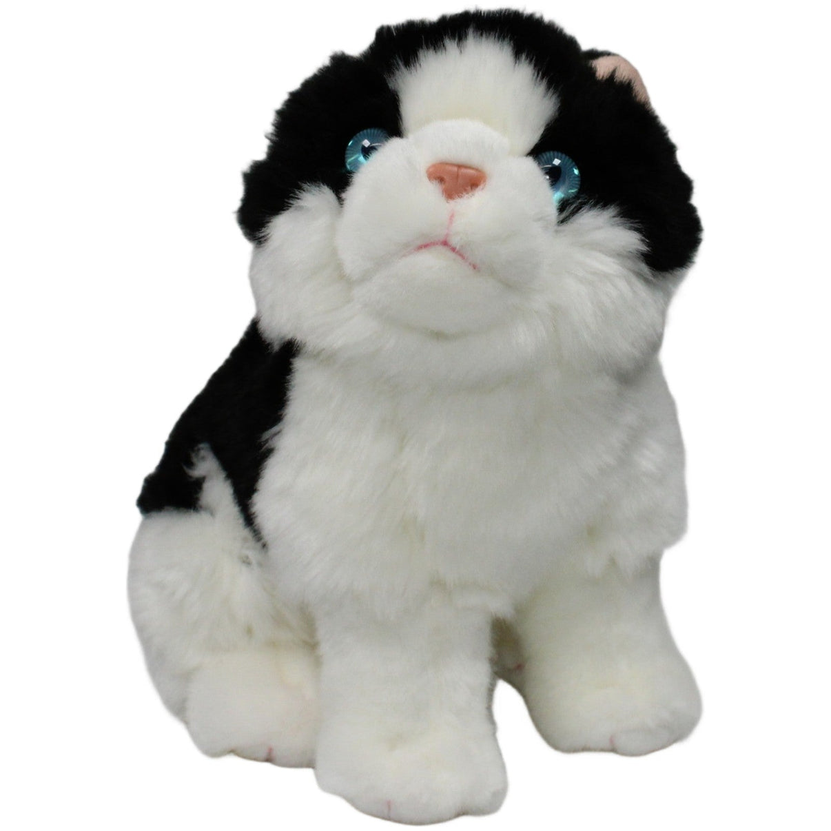 123000020857 Heunec Schwarz - weiße Katze mit blauen Augen Kuscheltier Kumpel Leo 21cm Blau ebay - stofftiere