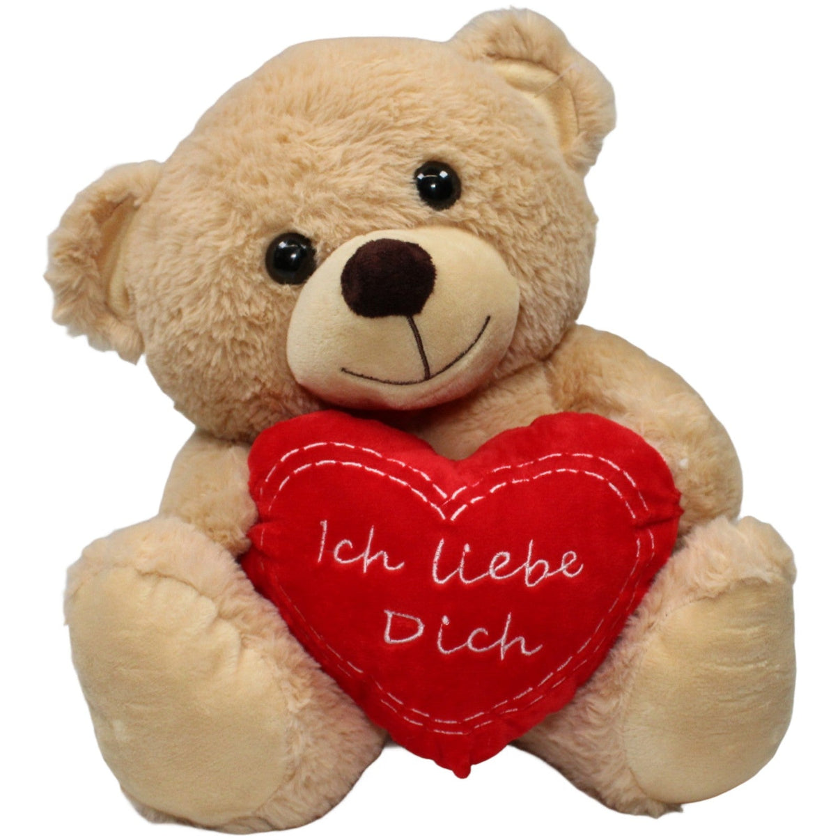 123000020859 Mel - O - Design Brauner Bär mit Herz "Ich liebe Dich", sitzend Kuscheltier Kumpel Leo 30cm Braun ebay - stofftiere