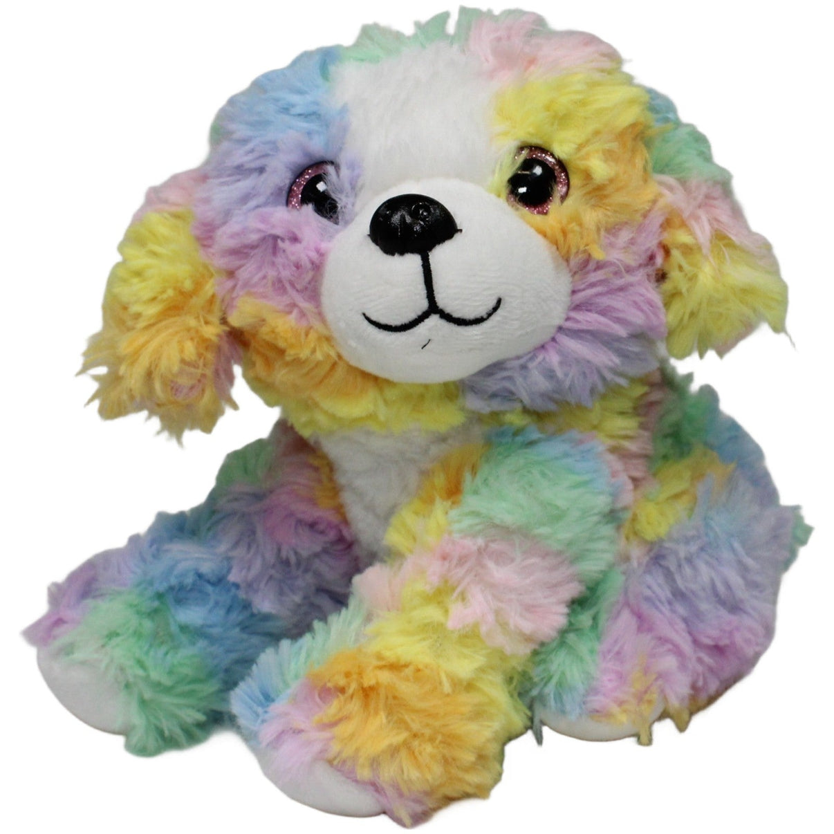 123000020950 Kaufland Kidland®, Süßer bunter Hund mit Glitzer - Augen Kuscheltier Kumpel Leo 20cm ebay - stofftiere Gebraucht