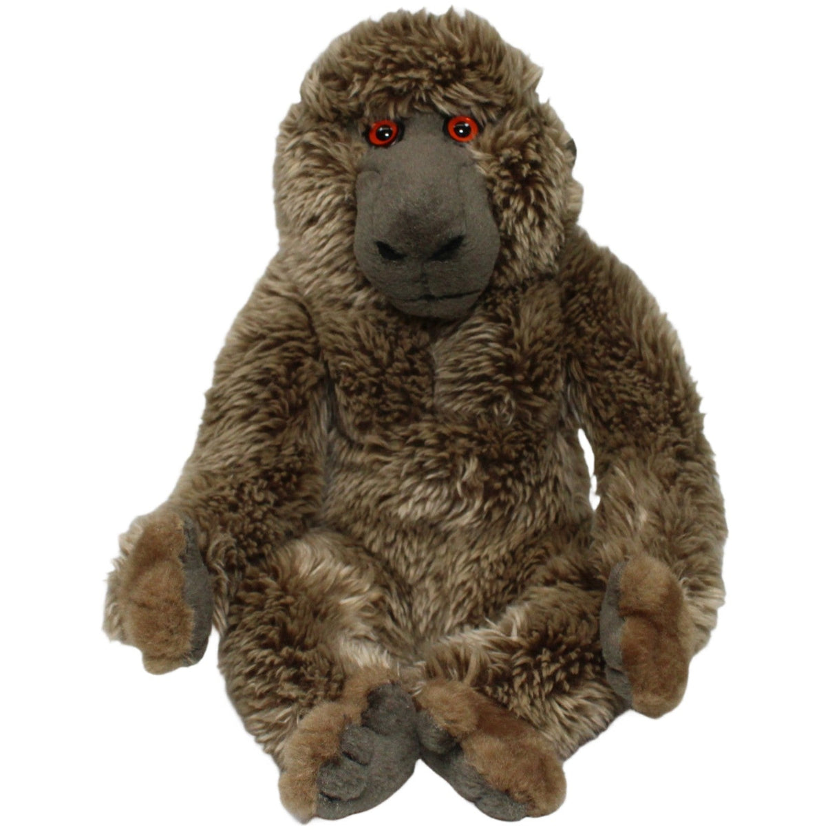 123000020956 Uni - Toys Leosco, sitzender Pavian Kuscheltier Kumpel Leo 25cm Affe Braun