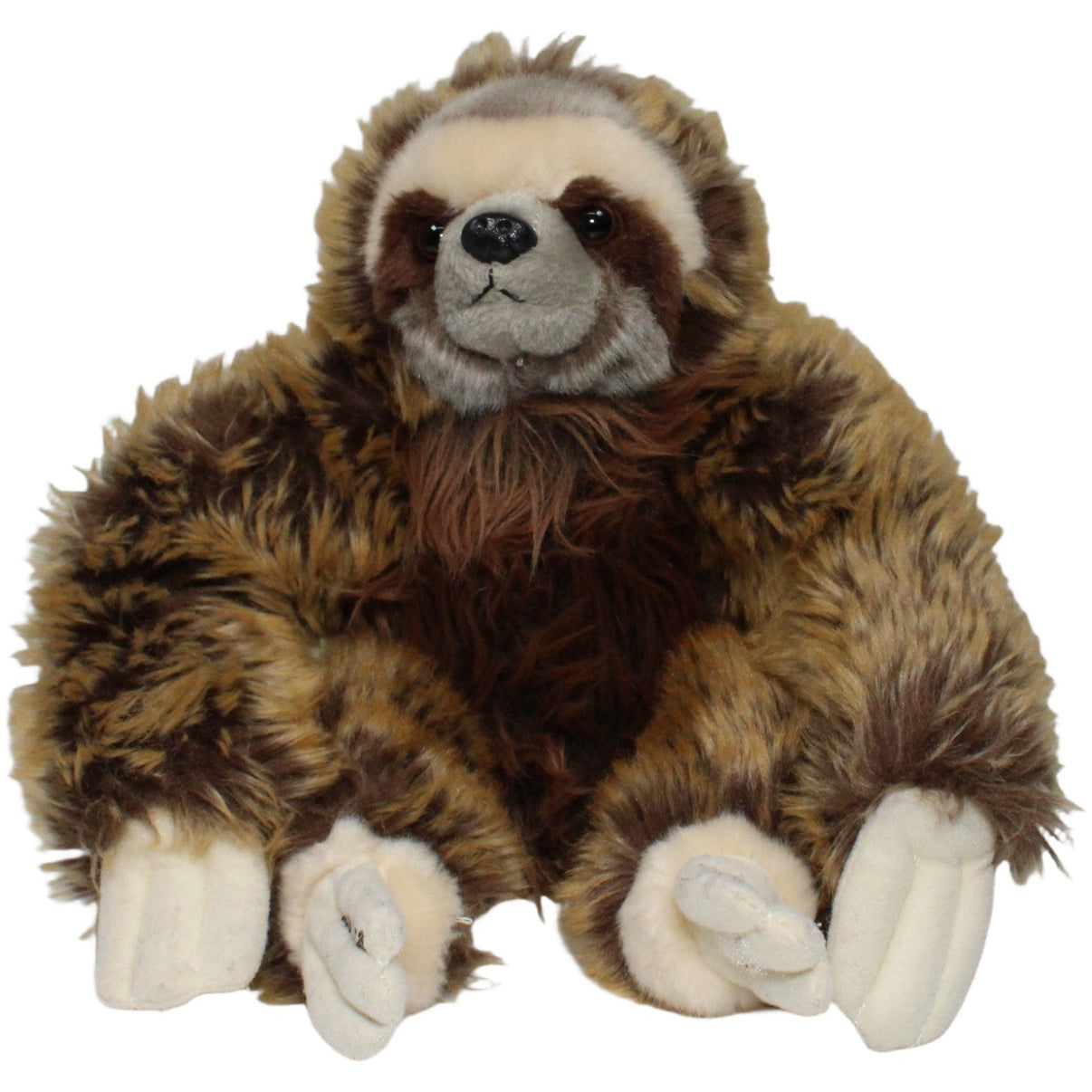 123000020958 Aurora Faultier mit Klett "Costa Rica", sitzend Kuscheltier Kumpel Leo 30cm Beige Braun