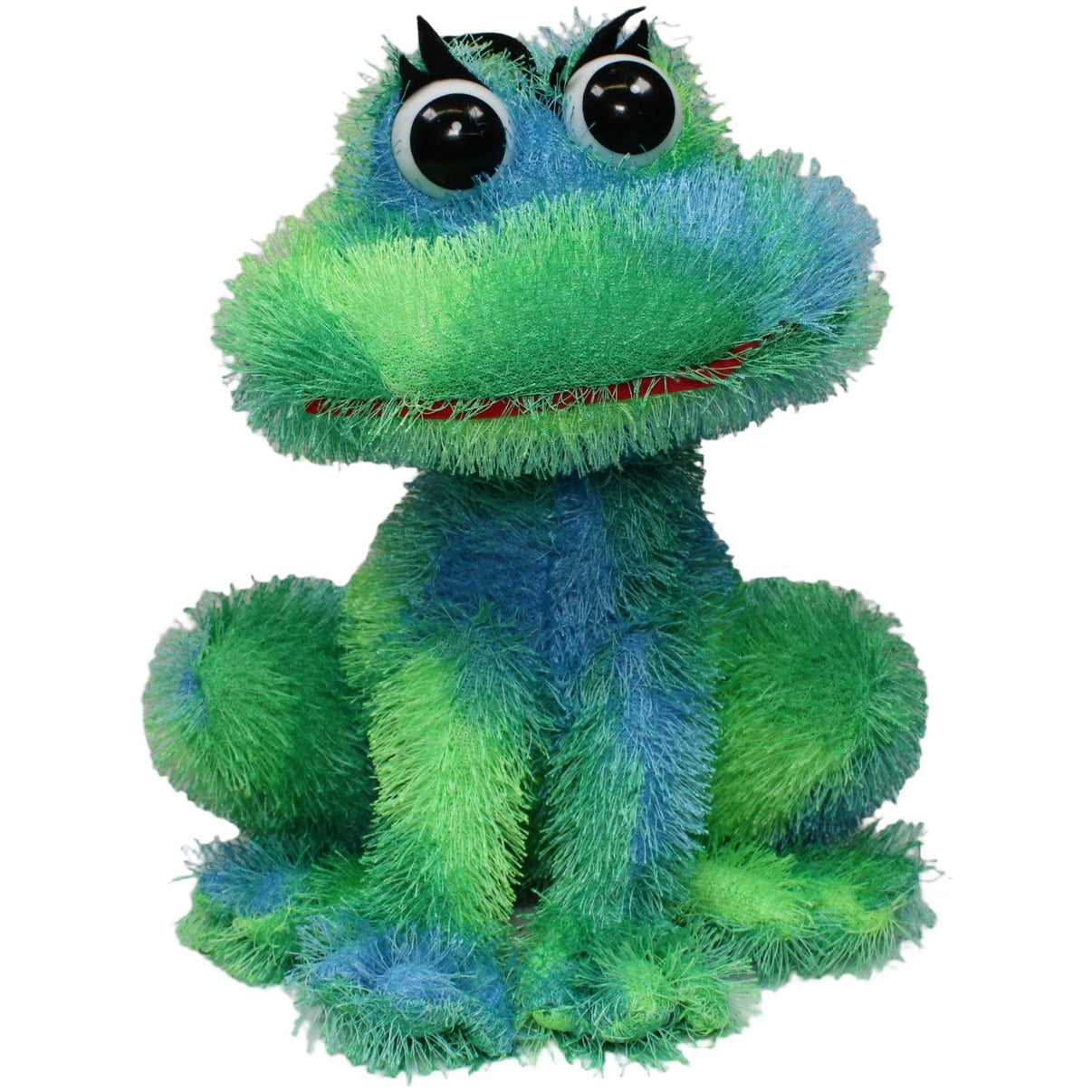 123000020991 Unbekannt Zotteliger Frosch mit großen Augen Kuscheltier Kumpel Leo 28cm Blau ebay - stofftiere