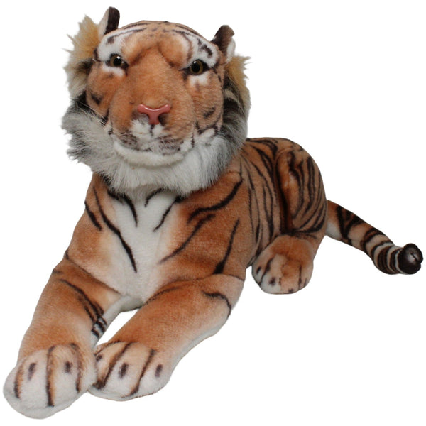 XL Sumatra-Tiger mit Styroporkopf, liegend