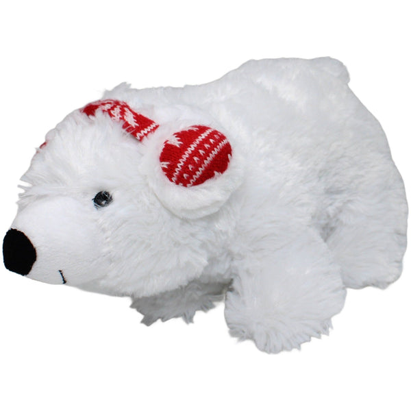 Eisbär mit Ohrenschützer, stehend