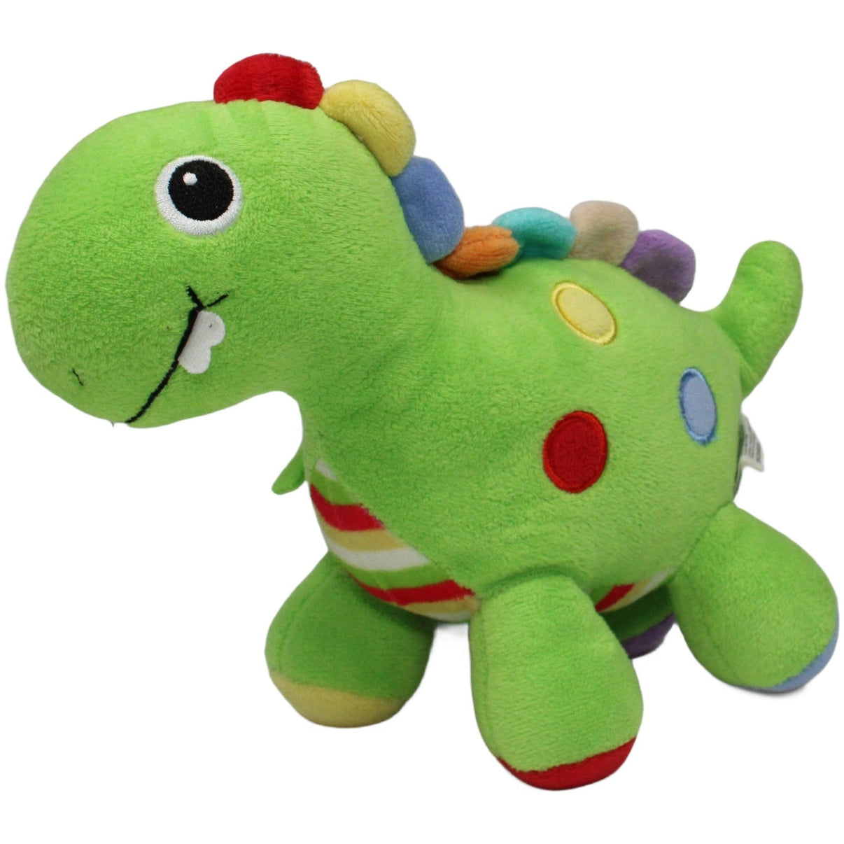 123000021098 Unbekannt Süßer Dino mit Rassel, grün Activity - Kuscheltier Kumpel Leo 24cm Activity - Kuscheltier Dinosaurier