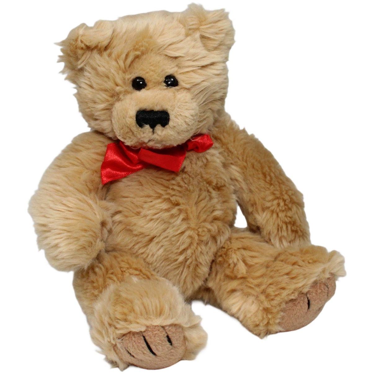 123000021112 Kuschelwuschel Hübscher Teddy mit roter Schleife Kuscheltier Kumpel Leo 25cm Braun ebay - stofftiere