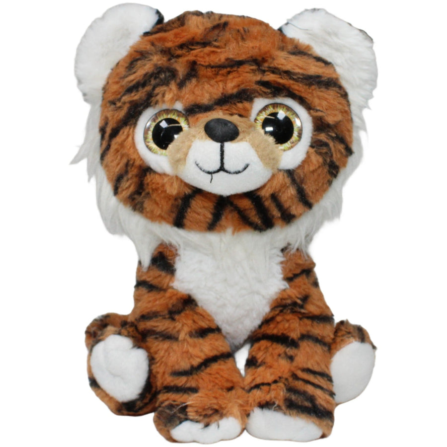 Brauner Tiger mit großen Augen, sitzend