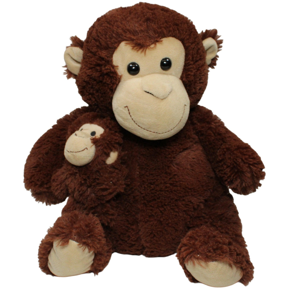 123000021154 Walgreen XL Affe mit Baby, sitzend Kuscheltier Kumpel Leo 12cm 40cm Affe