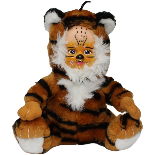 Lustiger Tiger mit Kindergesicht