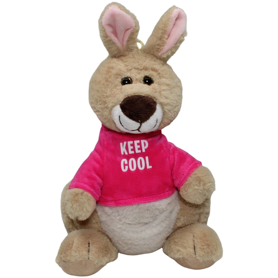 Flos Toys, Känguru mit pinkem Pullover "KEEP COOL"