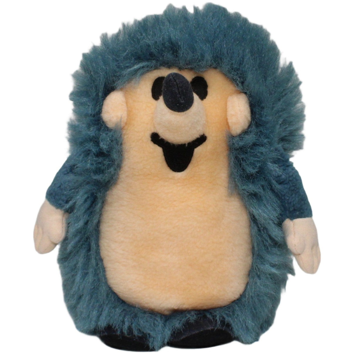 123000021222 Moravská ústředna Brno Igel aus Der kleine Maulwurf Kuscheltier Kumpel Leo 25cm Beige Blau