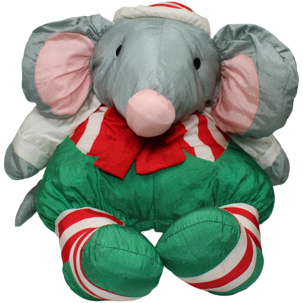123000021252 J. Lüber Knautschi XXL Maus mit Weihnachtskleidung Kuscheltier Kumpel Leo 60cm _Vintage_ ebay - 20 - stofftiere