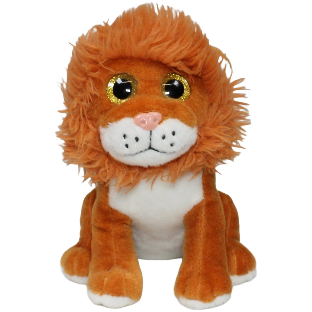 123000021259 DOHO International Import Sitzender Löwe mit Glitzeraugen Kuscheltier Kumpel Leo 18cm Braun ebay - stofftiere