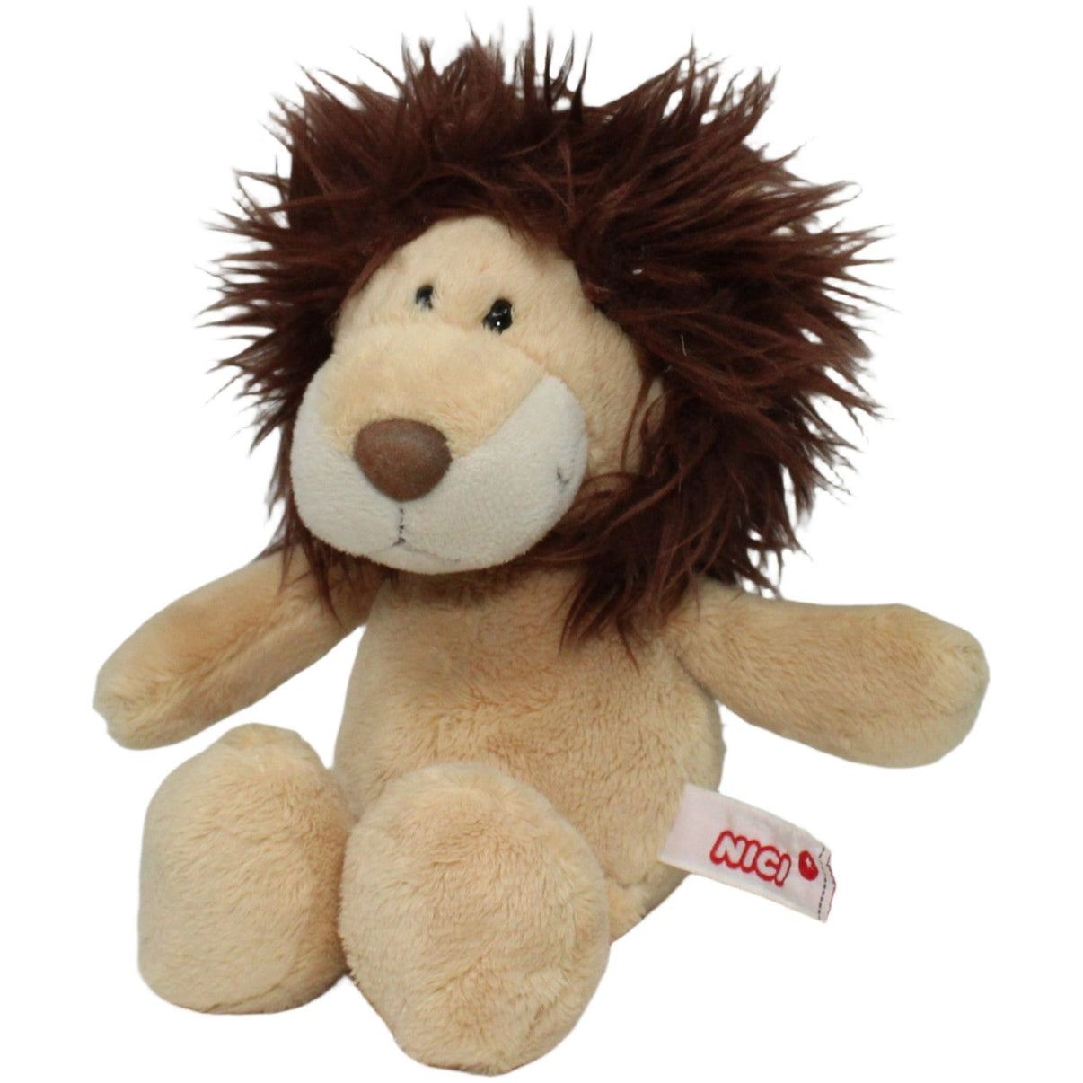 123000021268 NICI Löwe mit dunkelbrauner Mähne Kuscheltier Kumpel Leo 22cm Beige Braun