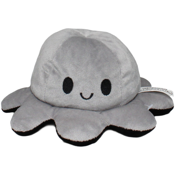 REVERSIBLE OCTOPUS, Wendetier Oktopus grau/schwarz