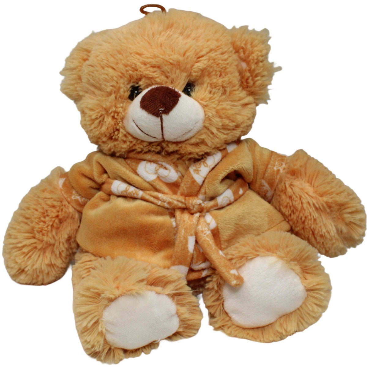 123000021291 FLOTI Flos Toys, oranger Teddy mit Bademantel Kuscheltier Kumpel Leo 35cm ebay - stofftiere Gebraucht