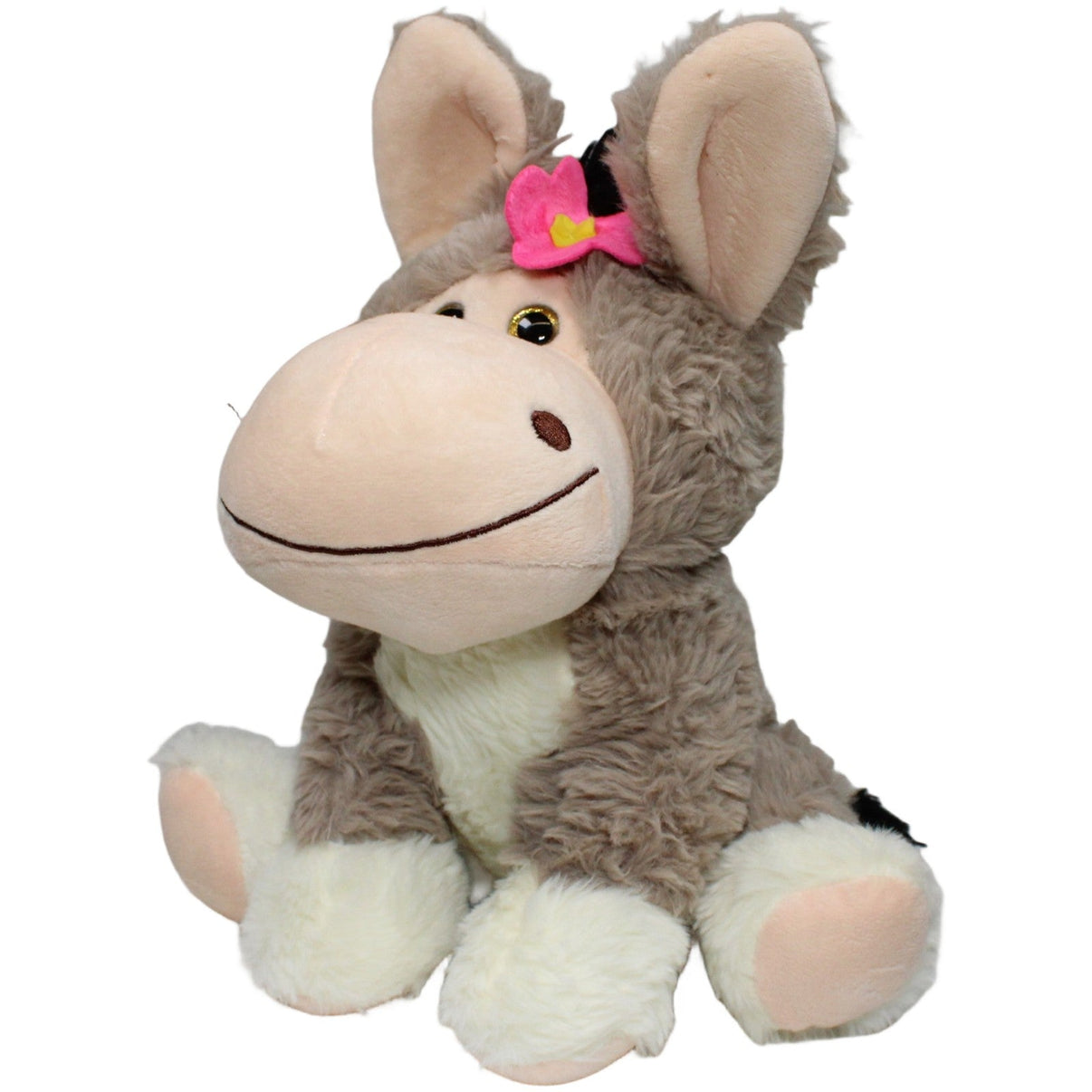 123000021298 Landahl & Baumann Süßer Esel mit Blume, sitzend Kuscheltier Kumpel Leo 33cm Beige ebay - stofftiere