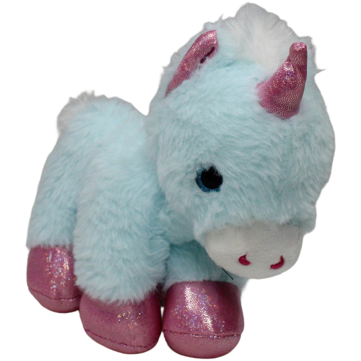 123000021310 bb Klostermann Einhorn mit pinken Glitzer - Hufen Kuscheltier Kumpel Leo 20cm ebay - stofftiere Einhorn