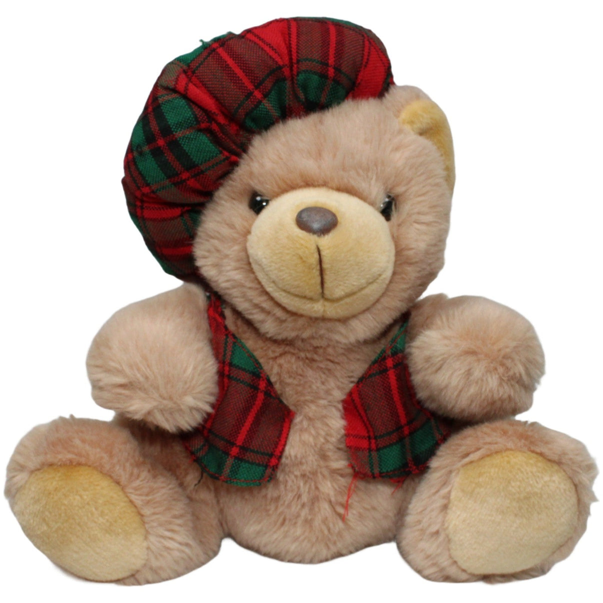 123000021323 Heather Gift Teddybär mit Schottenhut und Weste Kuscheltier Kumpel Leo 32cm Beige ebay - stofftiere