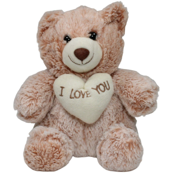 Woolies, brauner Teddybär mit Herz "I LOVE YOU"