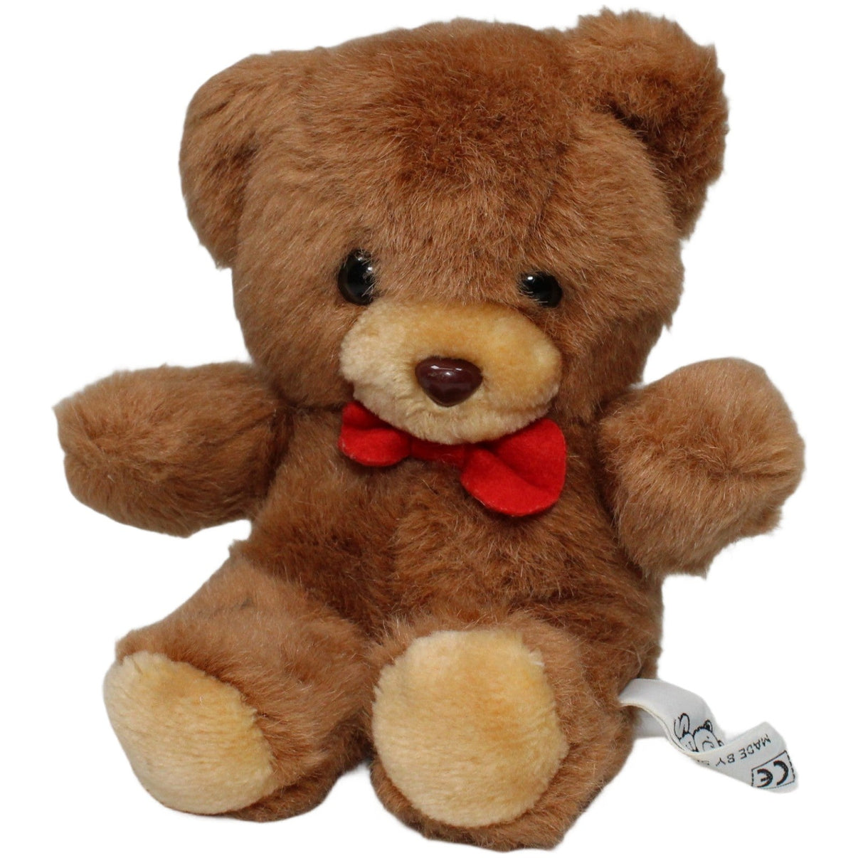 123000021330 SEMO Teddybär mit roter Schleife Kuscheltier Kumpel Leo 23cm Braun ebay - stofftiere