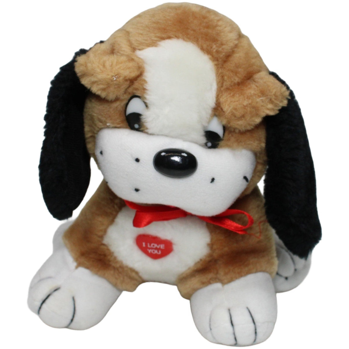 123000021331 Paul Hamburg Süßer Hund mit "I love You" Herz Kuscheltier Kumpel Leo 23cm Beige Braun