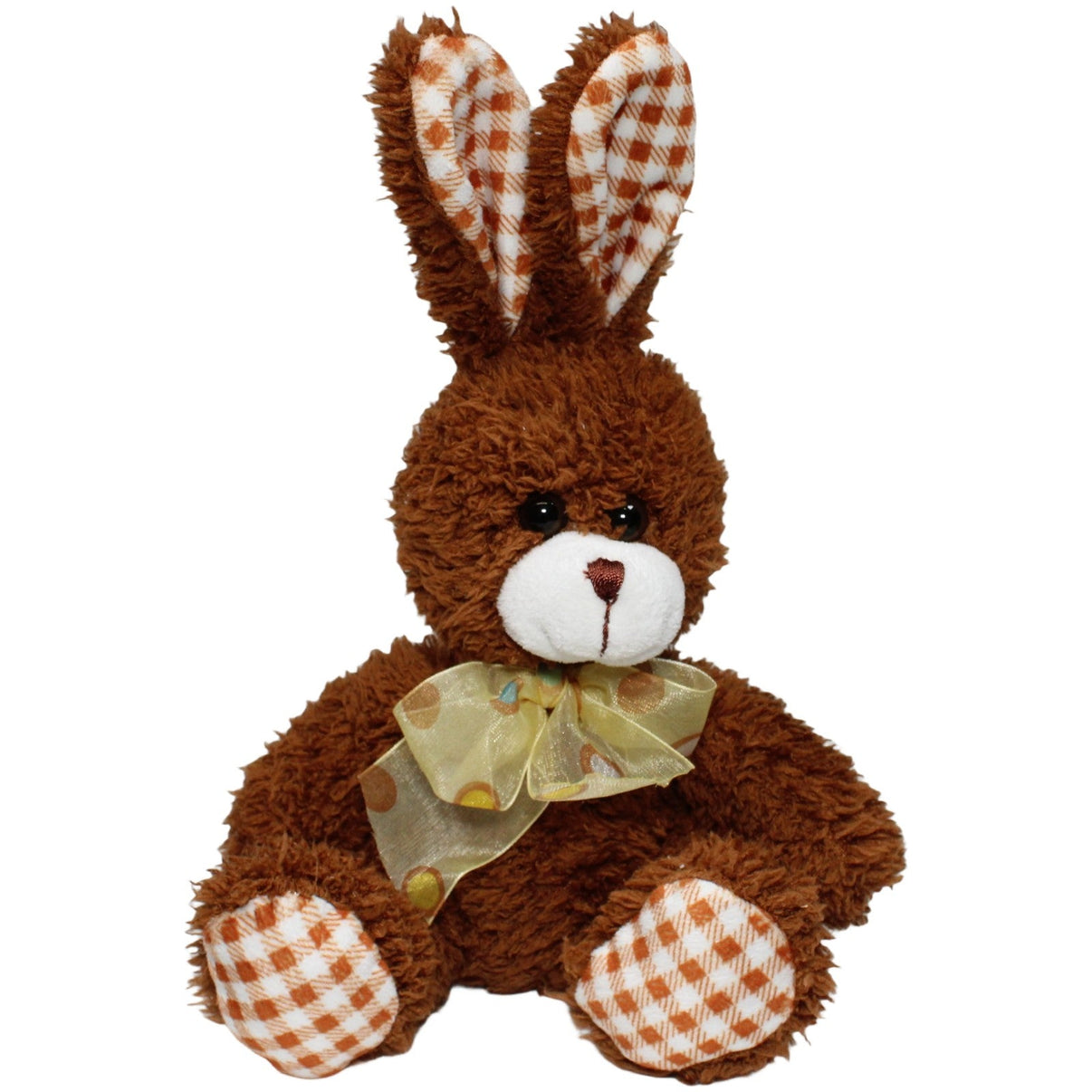 123000021382 Heunec Dunkelbrauner Hase mit Schleife & Karomuster Kuscheltier Kumpel Leo 20cm Braun ebay - stofftiere