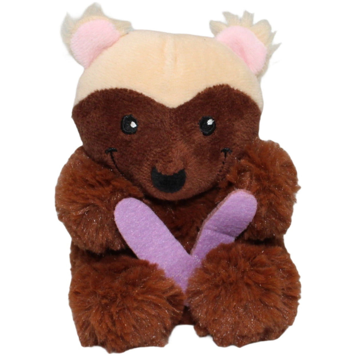 123000021386 Hachette Bär mit beigem Kopf mit Buchstabe V Kuscheltier Kumpel Leo 15cm Beige Braun