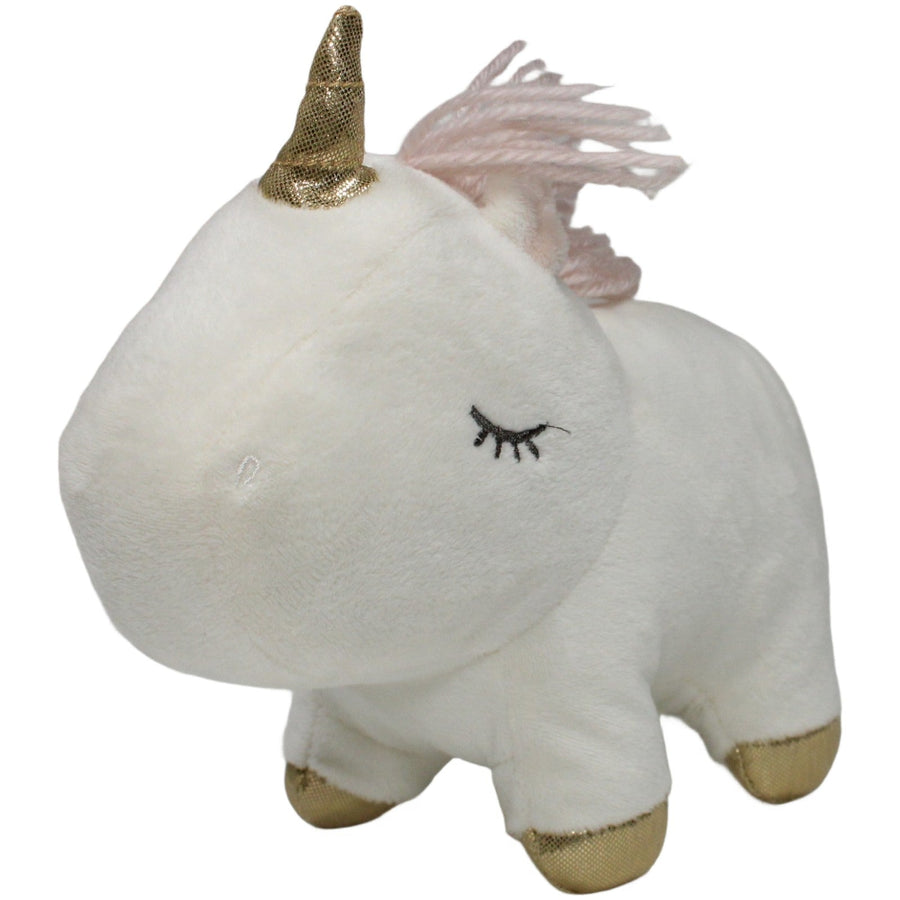 HOME, weißes Einhorn mit goldenem Horn