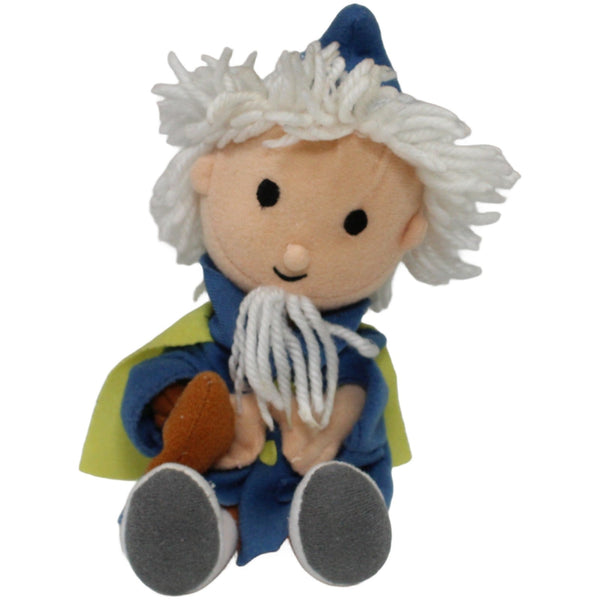 Unser Sandmännchen mit blauer Kleidung und Säckchen