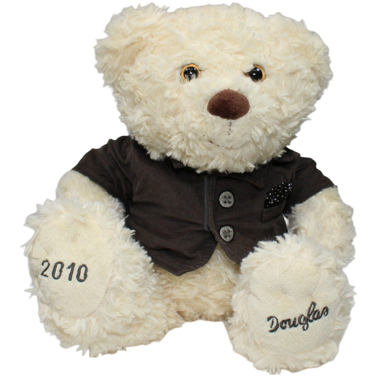 123000021407 Lifestyle Trending Douglas 2010, weißer XL Teddybär mit Hemd Kuscheltier Kumpel Leo 40cm ebay - 20 - stofftiere Gebraucht