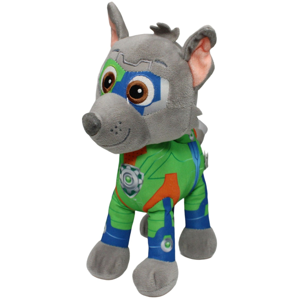 123000021462 Play by Play Mighty Pups Super Paws, Rocky aus Paw Patrol Kuscheltier Kumpel Leo 2019 25cm Charakter