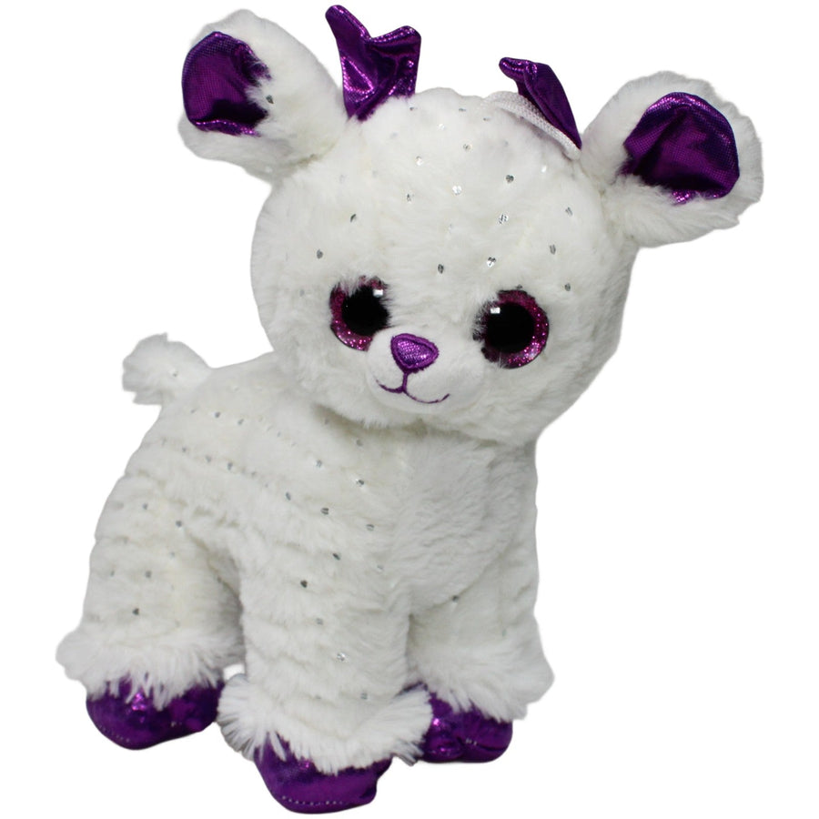 Flos Toys, weißes Reh mit Glitzer