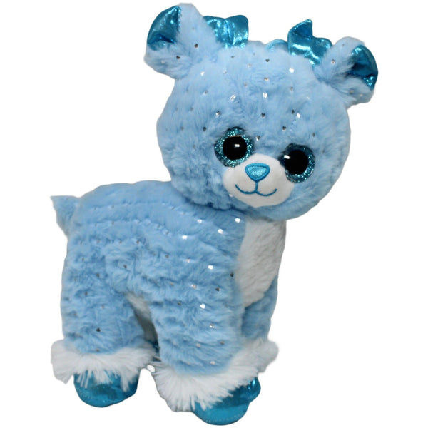 Flos Toys, hellblaues Reh mit Glitzer
