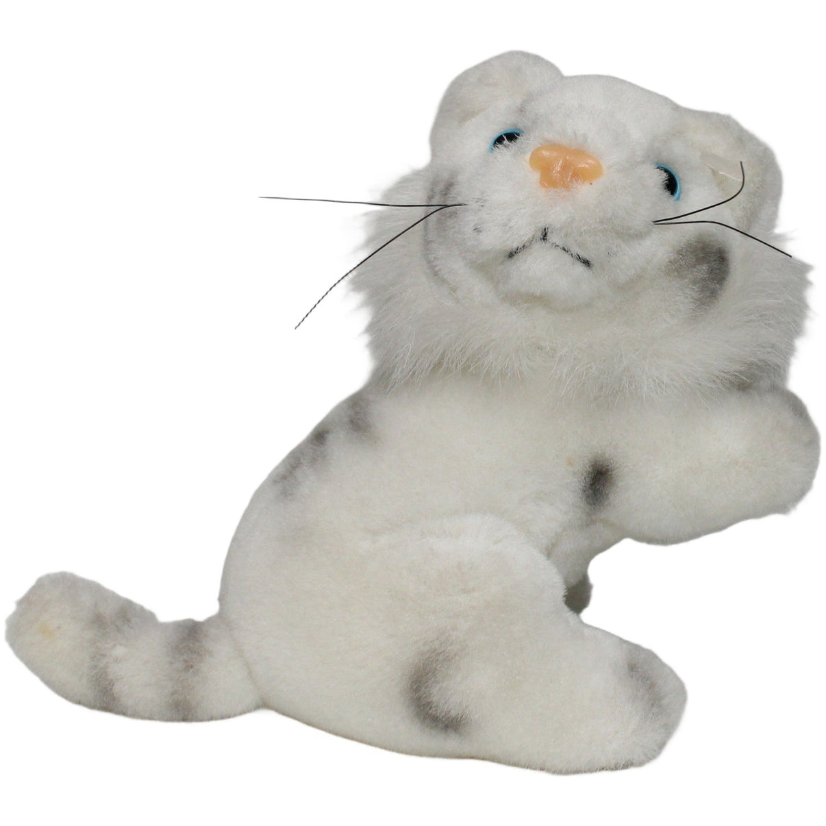123000021471 teddy's friends Kleiner Weißer Tiger, stehend Kuscheltier Kumpel Leo 15cm 1999 _Vintage_