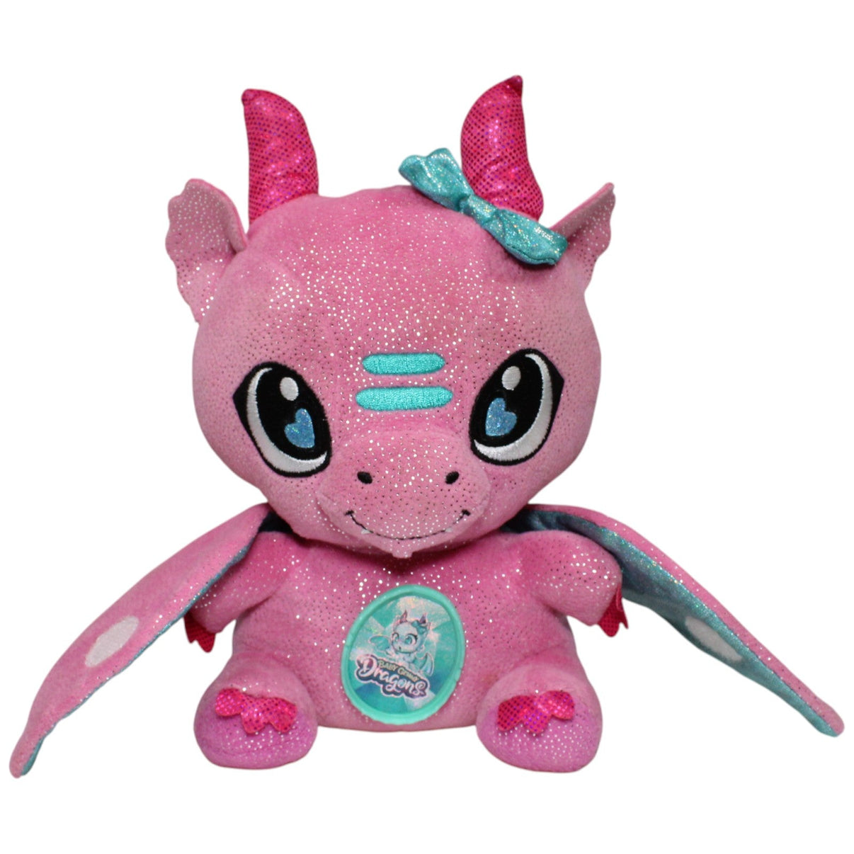 123000021530 Tigerhead Baby Gemmy Dragons, pinker Glitzer - Drache Draga Kuscheltier Kumpel Leo 25cm Blau Drache