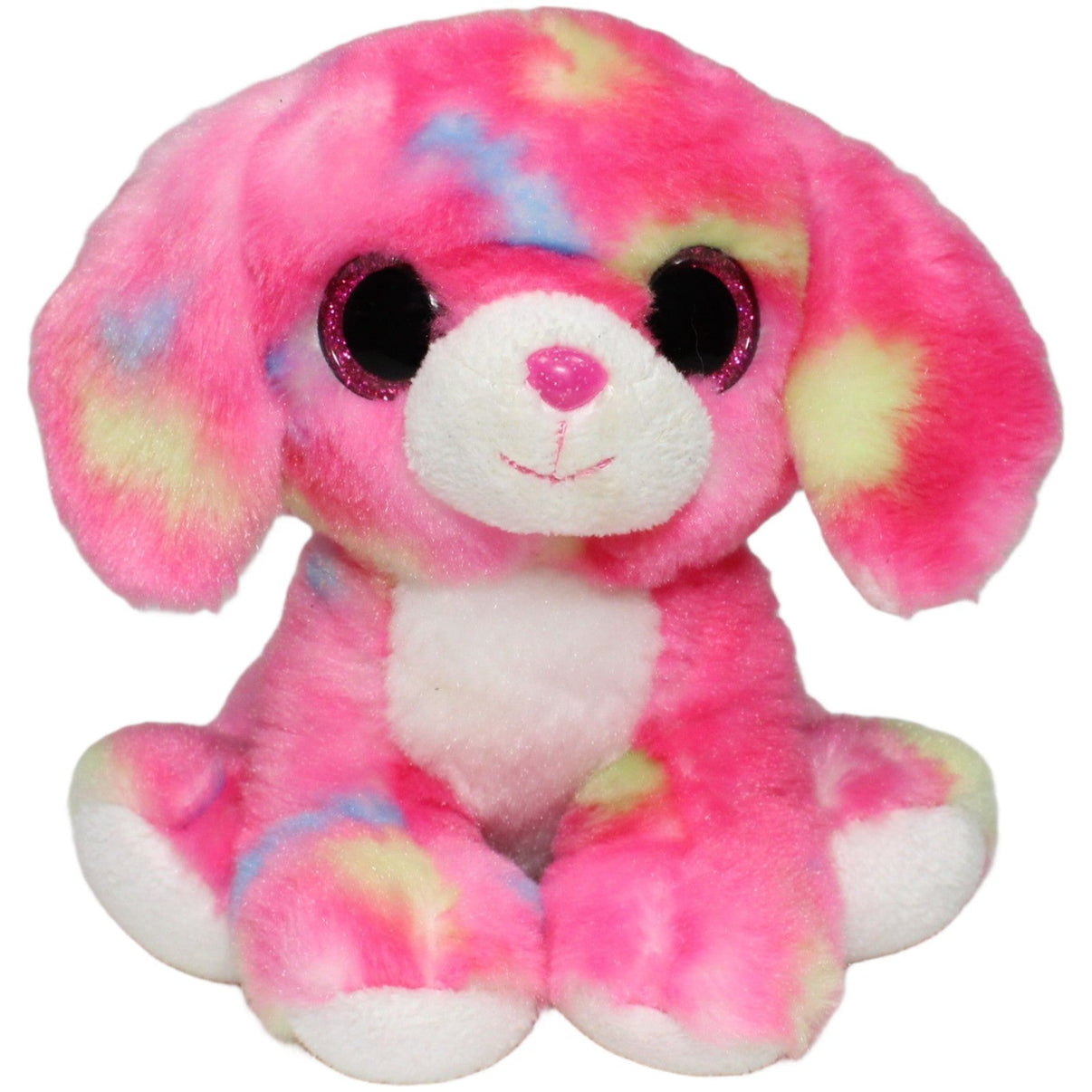 123000021633 Aurora Pinker Hund mit Glitzeraugen Kuscheltier Kumpel Leo 17cm ebay - stofftiere Gebraucht