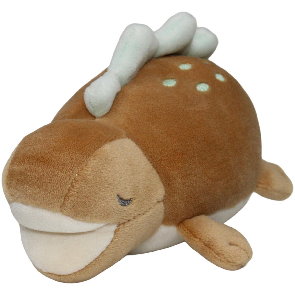 123000021653 Liv Heart Schlafender squishy Stegosaurus, klein Kuscheltier Kumpel Leo 17cm Beige Braun