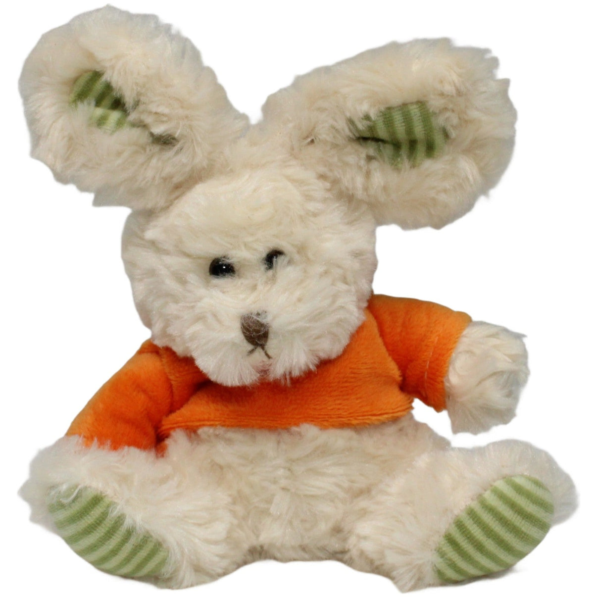 123000021659 Morgenroth Süßer Hase mit orangem Pulli, sitzend Kuscheltier Kumpel Leo 18cm ebay - stofftiere Gebraucht
