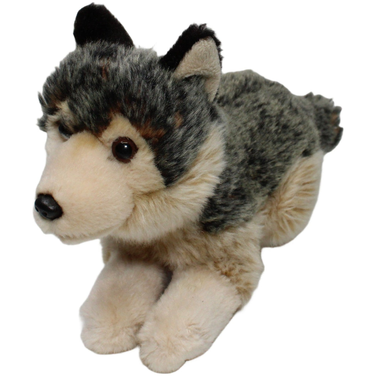 123000021663 Uni - Toys Wolf, liegend Kuscheltier Kumpel Leo 22cm Beige ebay - stofftiere