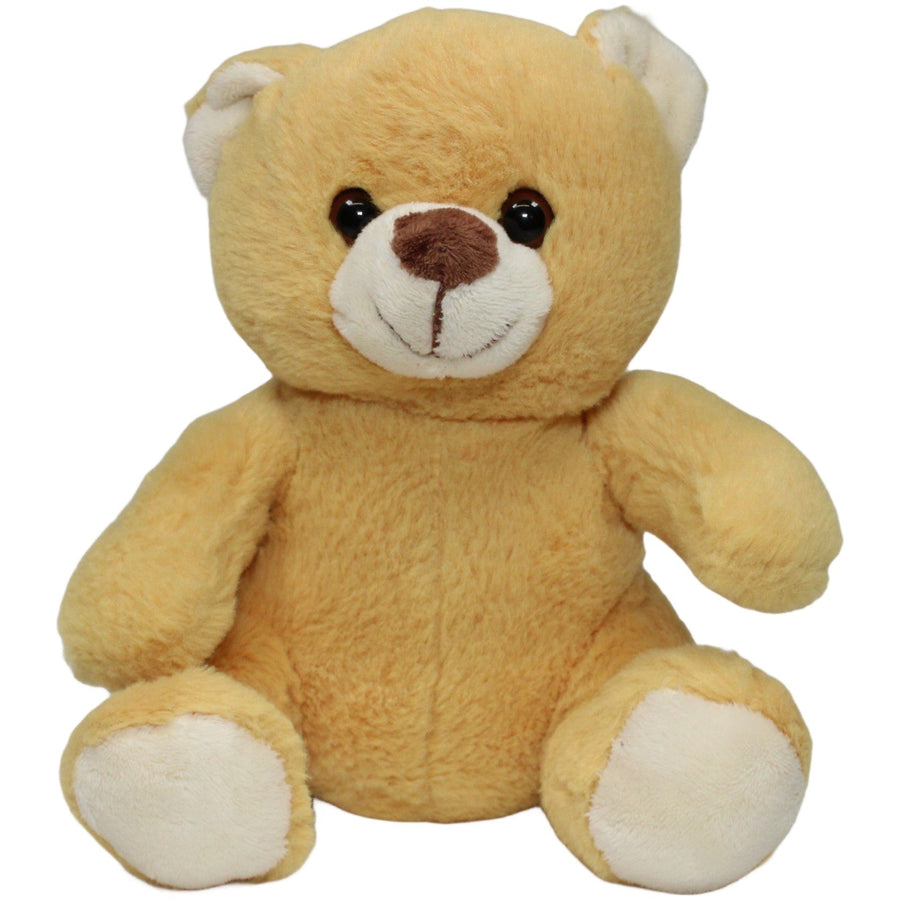 Süßer hellbrauner Teddybär, sitzend