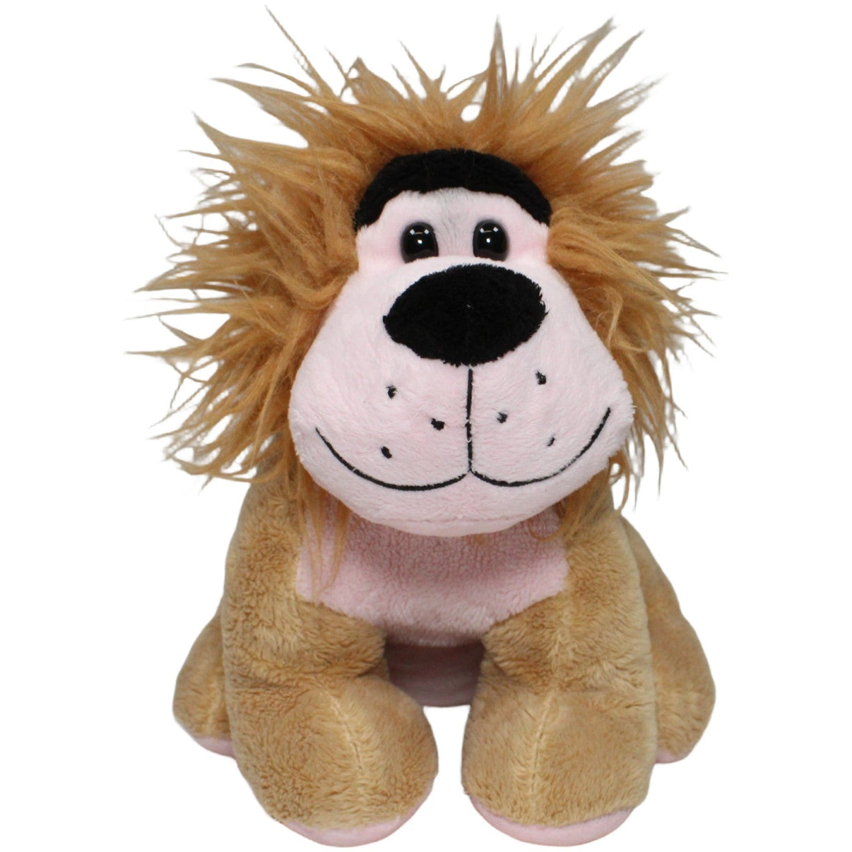 123000021819 Unbekannt Sitzender Löwe mit Monobraue Kuscheltier Kumpel Leo 20cm Braun ebay - stofftiere