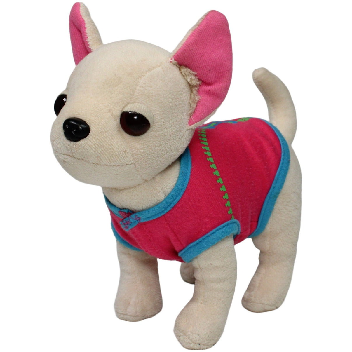 123000021824 Unbekannt Chihuahua mit pinkem Body Kuscheltier Kumpel Leo 20cm Beige ebay - stofftiere