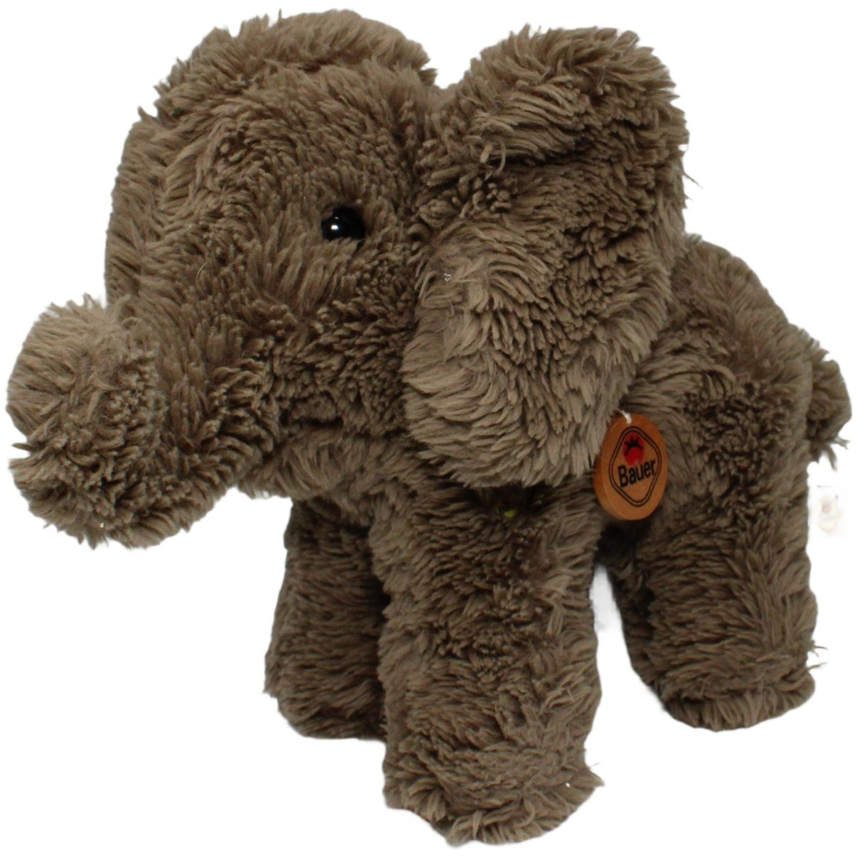 123000021870 Bauer Für kleine Hände das Größte, Elefant Kuscheltier Kumpel Leo 32cm _Vintage_ Braun