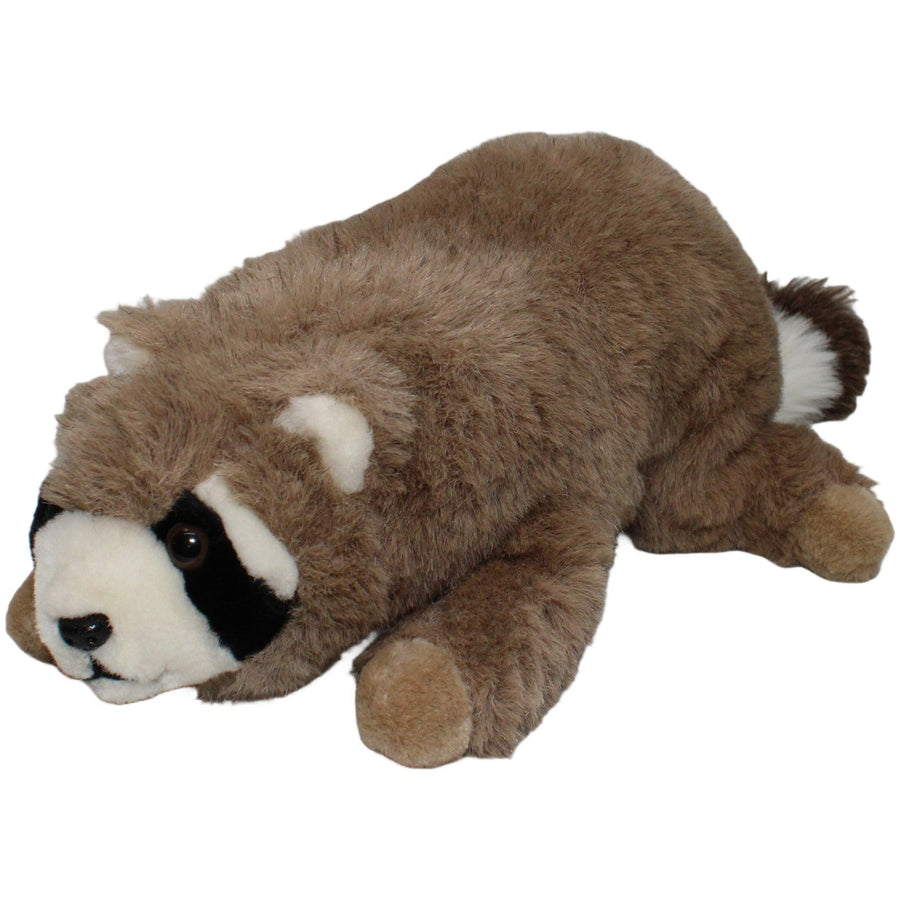 Schmuseweiche Plüschtiere, XL Waschbär liegend