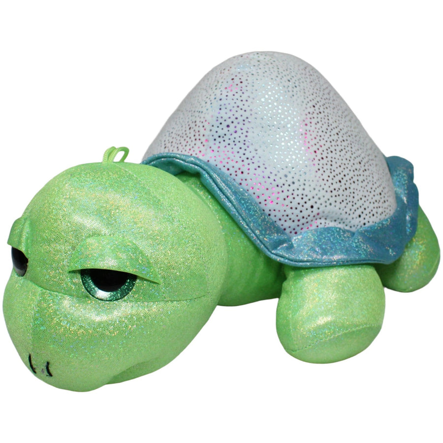 Glitzer Schildkröte groß, grün-blau