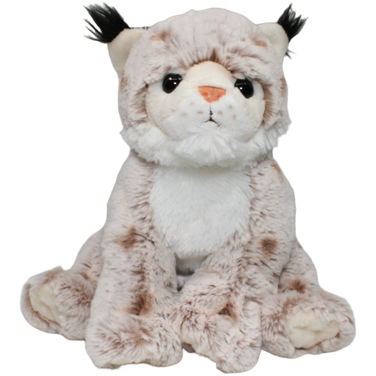 123000021907 Kuschelwuschel Weicher Luchs, sitzend Kuscheltier Kumpel Leo 25cm Beige Braun