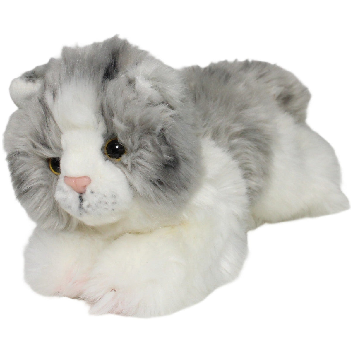 123000021936 SIMEXTOYS Liegende grau - weiße Katze, superweich Kuscheltier Kumpel Leo 20cm ebay - stofftiere Gebraucht