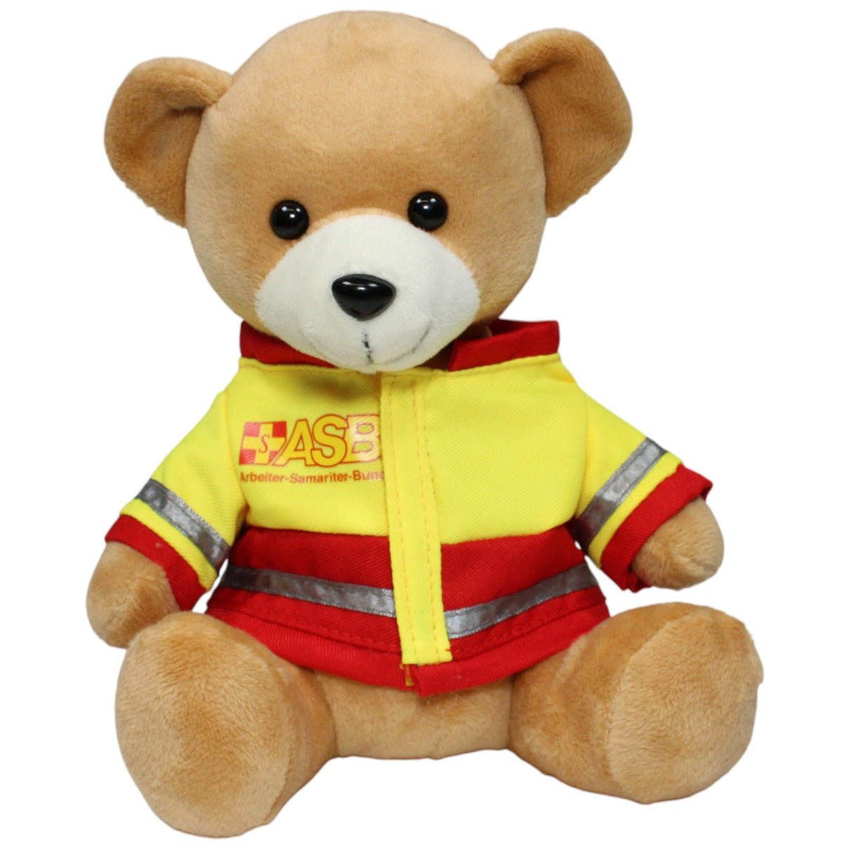 123000022008 PMSA AG Teddy mit Arbeiter - Samariter - Bund Jacke Kuscheltier Kumpel Leo 20cm Beige ebay - stofftiere